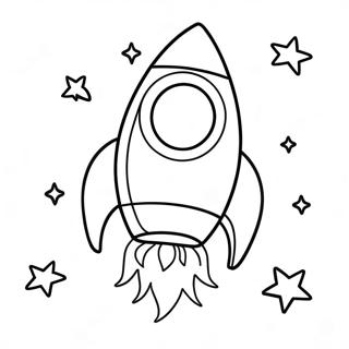 Buntes Raketenstart Ausmalbild | Raketen-Power Ausmalbild
