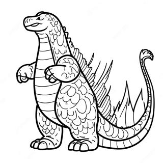 Godzilla aus Among Us Ausmalbild | Among Us Godzilla Ausmalbild