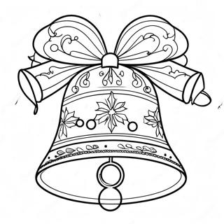 Festliche Weihnachtsglocke Ausmalbild | Weihnachtsglocke Ausmalbild