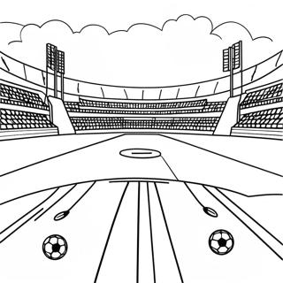 Fußballfeld Ausmalbild | Fußballfeld Ausmalbild
