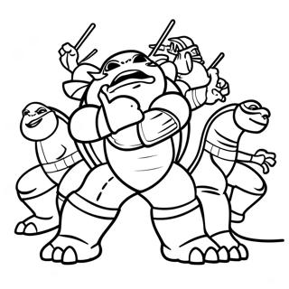 TMNT 2012 Ausmalbild | TMNT 2012 Ausmalbild
