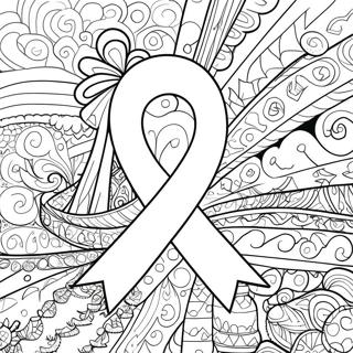 Typ-1-Diabetes Bewusstseinsband Ausmalbild | Typ-1-Diabetes Ausmalbild