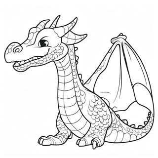 Feuerspeiender Drache Ausmalbild | Feuer Ausmalbild