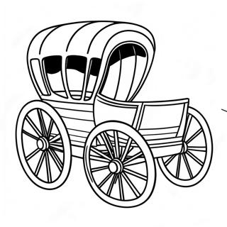 Oregon Trail Wagen Ausmalbild | Oregon Trail Ausmalbild