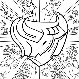 Houston Texans Logo Ausmalbild | Houston Texans Ausmalbild