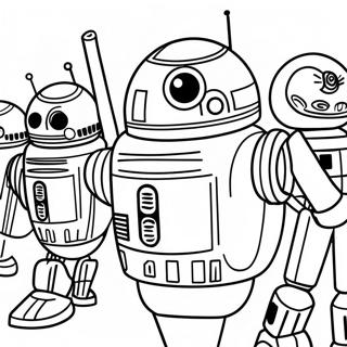 Clone Wars Droiden-Armee Ausmalbild | Klonkriege Ausmalbild