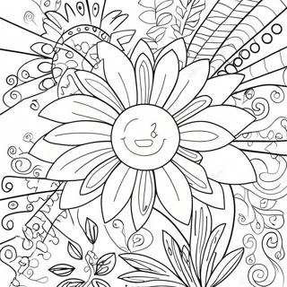 Super einfaches Blumen-Ausmalbild | Super Einfach Ausmalbild
