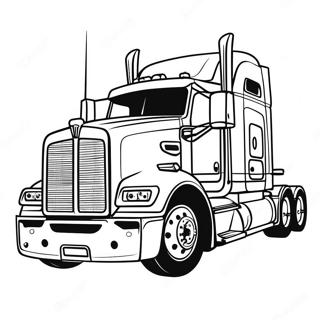 Kenworth Lkw Ausmalbild | Kenworth Lkw Ausmalbild