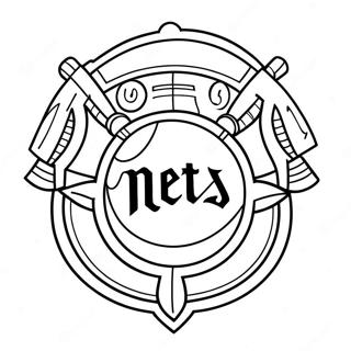 Mets-Logo Ausmalbild | Mets Ausmalbild