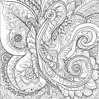 Aufwendiges Paisley Design Ausmalbild | Paisley Ausmalbild