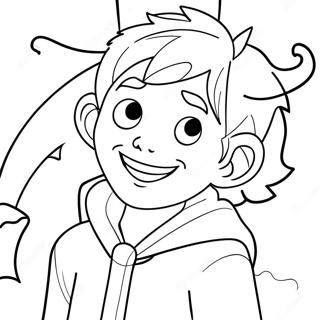 Charmanter Jack Frost Ausmalbild | Jack Frost Ausmalbild