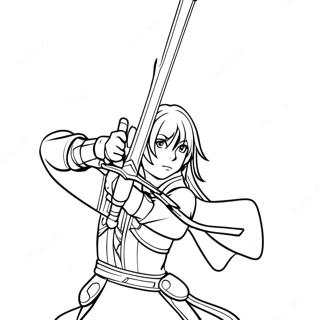 Sword Art Online Ausmalbild | Sword Art Online Ausmalbild