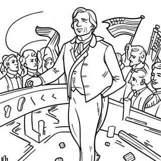 Faszinierende Gesetzesvorlage Illustration Ausmalbild | Gesetz der Rechte Ausmalbild