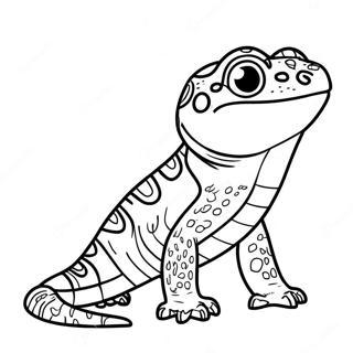 Leopardgecko Ausmalbild | Leopardgecko Ausmalbild