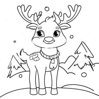 Weihnachtsrentier Ausmalbild | Weihnachtsrentier Ausmalbild