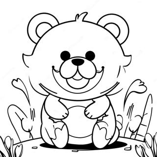 Monokuma Danganronpa Ausmalbild | Danganronpa Ausmalbild