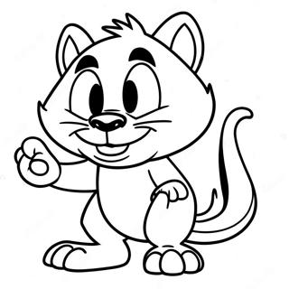 Taz der Tasmanische Teufel Ausmalbild | Taz Ausmalbild
