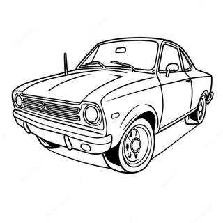 Cory Carson fährt sein buntes Auto Ausmalbild | Cory Carson Ausmalbild