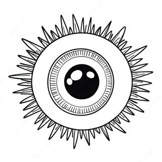 Augenball Ausmalbild | Augapfel Ausmalbild
