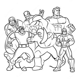 Avengers Weihnachts-Ausmalbild | Avengers Weihnachten Ausmalbild