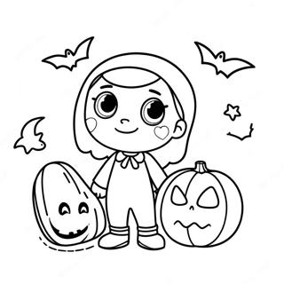 Cocomelon Halloween Ausmalbild | Cocomelon Halloween Ausmalbild