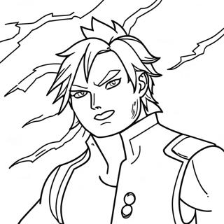 Aufregendes Denki Kaminari Blitz Ausmalbild | Denki Kaminari Ausmalbild