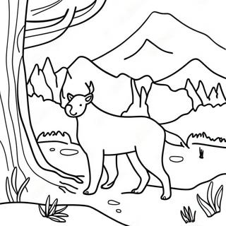 Wildnis Ausmalbild | Wildnis Ausmalbild