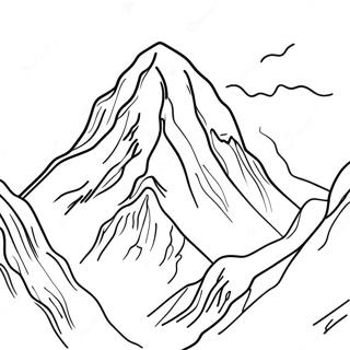 Buntes Everest VBS Abenteuer Ausmalbild | Everest VBS Ausmalbild