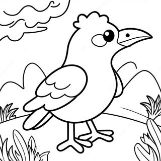 Friedlicher Woodstock Vogel Ausmalbild | Woodstock Ausmalbild