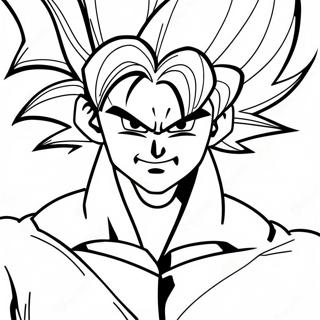 Super Saiyan Goku Ausmalbild | Goku und Vegeta Ausmalbild