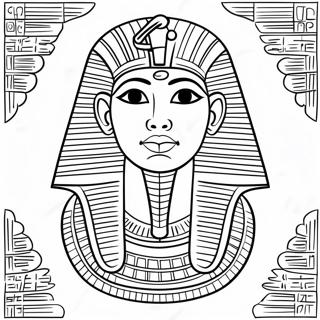 Alter Ägyptischer Pharao Ausmalbild | Pharao Ausmalbild