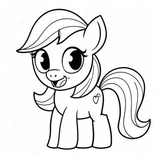 Applejack mit einem strahlenden Lächeln Ausmalbild | Apfeljack Ausmalbild
