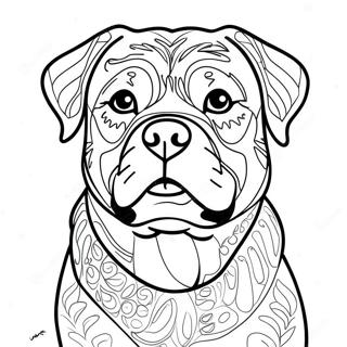 Rottweiler Ausmalbild | Rottweiler Ausmalbild