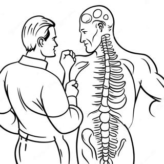 Chiropraktik Ausmalbild | Chiropraktik Ausmalbild