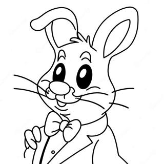 Roger Rabbit mit lustigen Brillen Ausmalbild | Roger Rabbit Ausmalbild