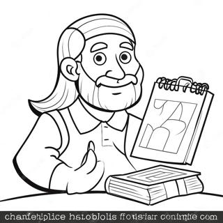 Kreative Hiob Bibel Charaktere Ausmalbild | Hiob Bibel Ausmalbild