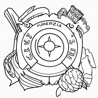 Fuerza Regida Logo Ausmalbild | Fuerza Regida Ausmalbild