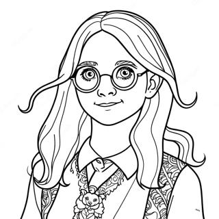 Luna Lovegood Ausmalbild | Luna Lovegood Ausmalbild