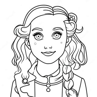 Verspielt Luna Lovegood Ausmalbild | Luna Lovegood Ausmalbild