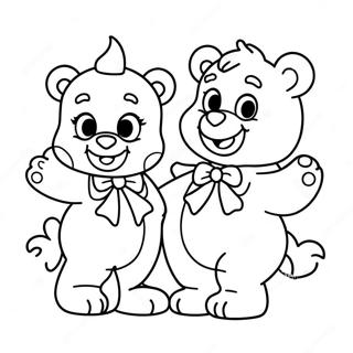 Ausmalbild der Care Bear Cousins | Care Bear Cousins Ausmalbild