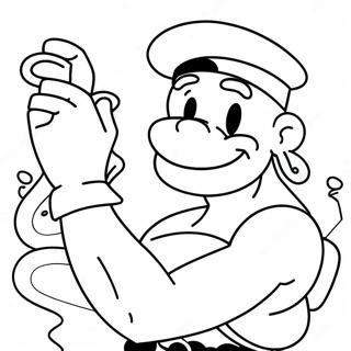 Popeye Ausmalbild | Popeye Ausmalbild