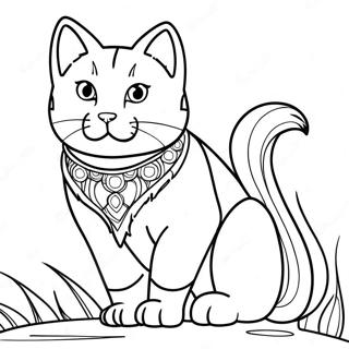 Krieger Katze Ausmalbild | Krieger Katze Ausmalbild