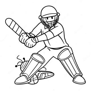 Grashüpfer Ausmalbild | Kricket Ausmalbild