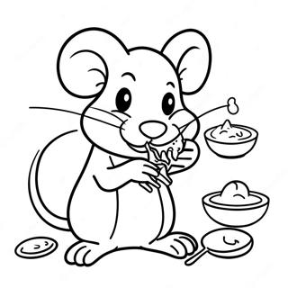 Remy die Ratte Koch Ausmalbild | Ratatouille Ausmalbild