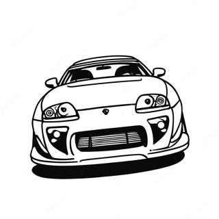 Supra Auto Ausmalbild | Supra Ausmalbild