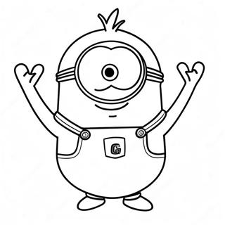 Kevin Minion Ausmalbild | Kevin Minion Ausmalbild