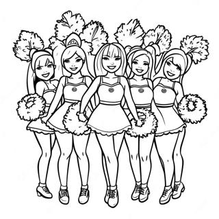 New York Jets Cheerleader Ausmalbild | New York Jets Ausmalbild