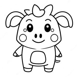 Gruselige Roblox Piggy Ausmalbild | Roblox Piggy Ausmalbild