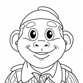 Lustiger Jory John Charakter Ausmalbild | Jory John Ausmalbild