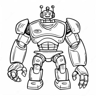 Real Steel Roboter Ausmalbild | Echtes Stahl Ausmalbild